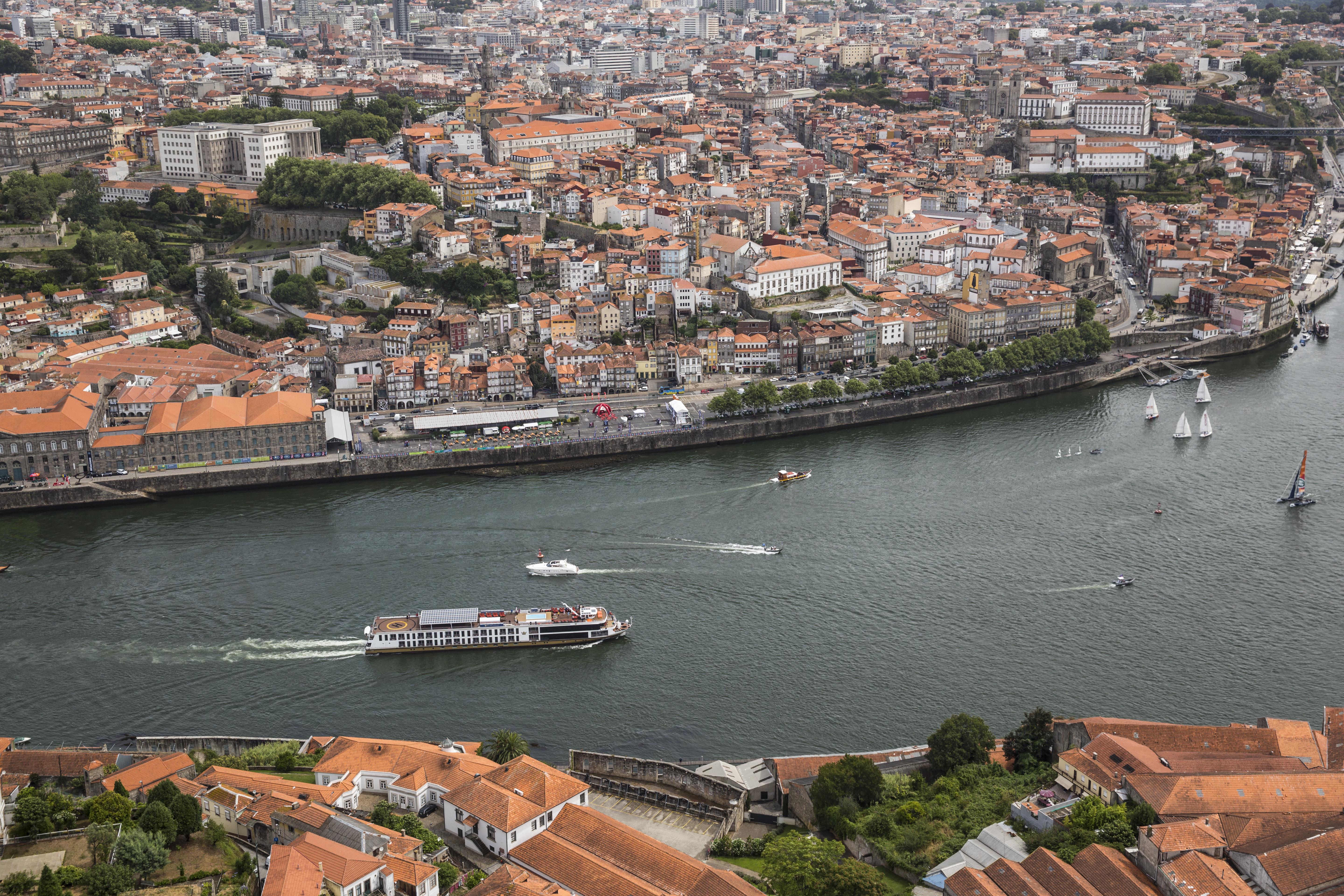 AmaWaterways AmaVida cruising along the Douro River in Portugal