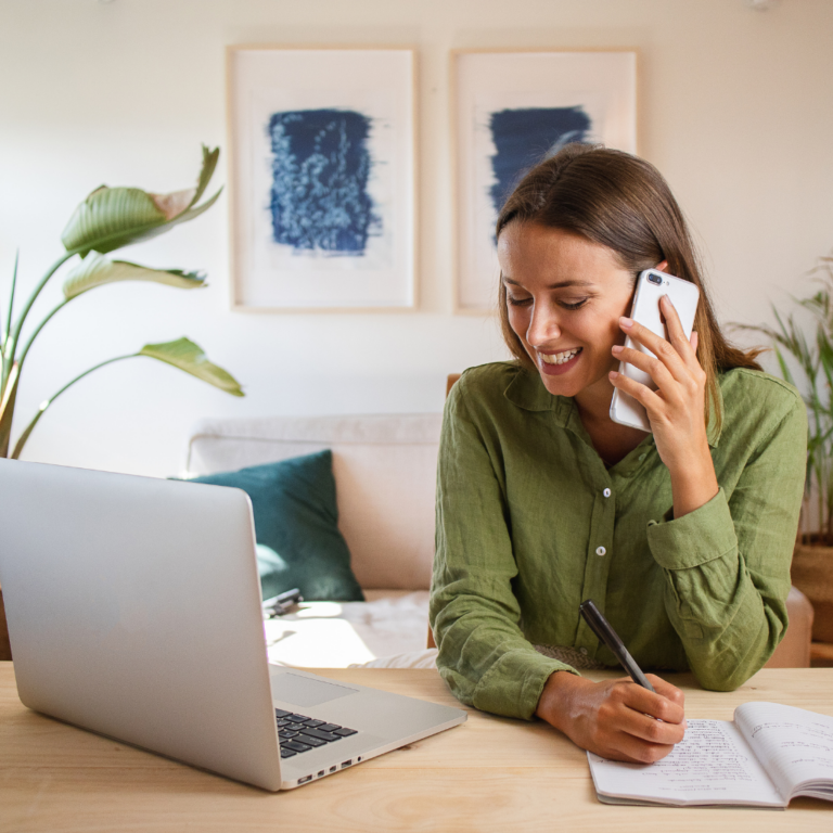 travel agent working from home